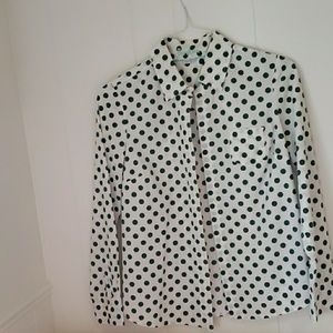 Boden polka-dot button up